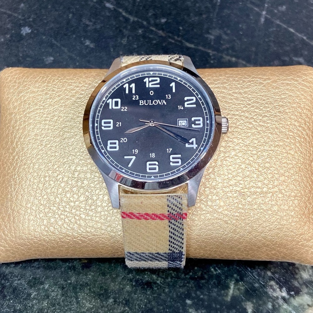 Bulova Dress Black Dial Stainless Steel